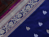 Handloom, Banarasi Handloom Saree, Alfi Saree, Tilfi Saree, Tilfi Saree Banaras, Tilfi, Banarasi Bunkar, Banarasi Bridal Wear, BridalWear, Banarasi Handloom Banarasi Navy Blue Sona Rupa Pure Silk Handloom Banarasi Saree Banarasi Saree