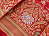 Handloom, Banarasi Handloom Saree, Alfi Saree, Tilfi Saree, Tilfi Saree Banaras, Tilfi, Banarasi Bunkar, Banarasi Bridal Wear, BridalWear, Banarasi Handloom Banarasi Red Sona Rupa Cutwork Pure Silk Handloom Banarasi Lehenga Banarasi Saree