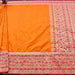 Handloom, Banarasi Handloom Saree, Alfi Saree, Tilfi Saree, Tilfi Saree Banaras, Tilfi, Banarasi Bunkar, Banarasi Bridal Wear, BridalWear, Banarasi Handloom Banarasi Sunrise Orange Kadiyal Banarasi Silk Saree Banarasi Saree