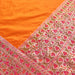 Handloom, Banarasi Handloom Saree, Alfi Saree, Tilfi Saree, Tilfi Saree Banaras, Tilfi, Banarasi Bunkar, Banarasi Bridal Wear, BridalWear, Banarasi Handloom Banarasi Sunrise Orange Kadiyal Banarasi Silk Saree Banarasi Saree