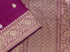 Handloom, Banarasi Handloom Saree, Alfi Saree, Tilfi Saree, Tilfi Saree Banaras, Tilfi, Banarasi Bunkar, Banarasi Bridal Wear, BridalWear, Banarasi Handloom Banarasi Rich Purple Sona Roopa Pure Silk Handloom Banarasi Saree Banarasi Saree