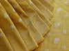 Handloom, Banarasi Handloom Saree, Alfi Saree, Tilfi Saree, Tilfi Saree Banaras, Tilfi, Banarasi Bunkar, Banarasi Bridal Wear, BridalWear, Banarasi Handloom Banarasi Yellow Tanchoi Pure Silk Handloom Banarasi Saree Banarasi Saree